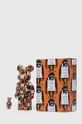 oranžová Dekorativní figurka Medicom Toy Be@rbrick Monkey Sign Orange 100% & 400% 2-pack