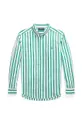 зелений Дитяча бавовняна сорочка Polo Ralph Lauren Для хлопчиків