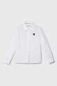 Calvin Klein Jeans koszula bawełniana dziecięca bawełna biały IB0IB01962.128.176.PPYH
