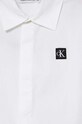 Chłopiec Calvin Klein Jeans koszula bawełniana dziecięca IB0IB01962.128.176.PPYH biały