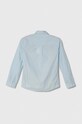 Detská bavlnená košeľa Calvin Klein Jeans IB0IB01962.128.176.PPYH modrá SS24