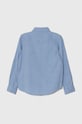 Детская хлопковая рубашка Guess L4RH08.WCQ41.PPYH голубой SS24