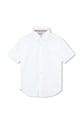 Dječja pamučna košulja BOSS bez uzorka bijela J50696.102.108