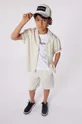 béžová Detská košeľa Karl Lagerfeld Chlapčenský