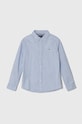 Dječja košulja Tommy Hilfiger Planet friendly plava KB0KB08729.PPYH