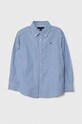 Tommy Hilfiger koszula bawełniana dziecięca wzorzyste niebieski KB0KB08900.PPYH