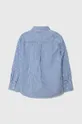 Detská bavlnená košeľa Tommy Hilfiger modrá