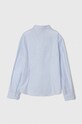Дитяча бавовняна сорочка Emporio Armani 3D4C09.4N89Z блакитний SS24