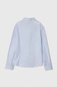 Detská bavlnená košeľa Emporio Armani 3D4C09.4N89Z modrá SS24