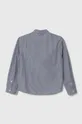 Otroška bombažna srajca Emporio Armani siva