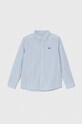Παιδικό βαμβακερό πουκάμισο United Colors of Benetton casual μπλε 54AZCQ00R.G.Seasonal