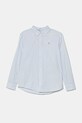 Детская хлопковая рубашка United Colors of Benetton узор голубой 54AZCQ00R.G.Seasonal