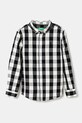 United Colors of Benetton camasa de bumbac pentru copii negru 54AZCQ00R.G.Seasonal