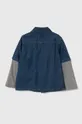 Παιδικό τζιν πουκάμισο United Colors of Benetton σκούρο μπλε