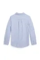 Παιδικό βαμβακερό πουκάμισο Polo Ralph Lauren μπλε