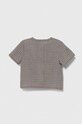 Бебешка памучна риза Jamiks SILVES.or.Kosz.JLG079.B сив SS24