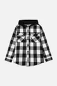 Παιδικό βαμβακερό πουκάμισο Coccodrillo μαύρο