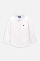 Dětská bavlněná košile Coccodrillo WC4136102EBB bílá SS24