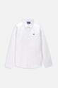 Dětská bavlněná košile Coccodrillo WC4136102EJB bílá SS24