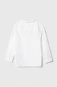 Παιδικό βαμβακερό πουκάμισο United Colors of Benetton 5DGXGQ00I.P.Repro.PPYH λευκό SS24