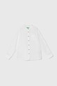 United Colors of Benetton koszula dziecięca casual biały 5OK4CQ02J.G.Seasonal