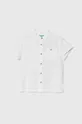 biela Detská ľanová košeľa United Colors of Benetton Chlapčenský
