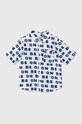 Детска памучна риза United Colors of Benetton памук бял 5OUGGQ01Y.P.Seasonal