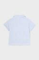 Mayoral cămașă din bumbac pentru bebeluși 1110.3A.Baby.PPYH albastru SS24