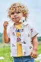Бавовняна сорочка для немовля Mayoral візерунок бежевий 1112.3H.Baby.PPYH