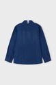 Mayoral koszula z domieszką lnu dziecięca 3122.5B.Mini.PPYH niebieski SS24