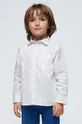 biela Detská bavlnená košeľa Mayoral Chlapčenský