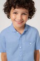 Mayoral koszula bawełniana dziecięca 6116.7B.Junior.PPYH niebieski