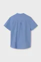 Дитяча бавовняна сорочка Mayoral блакитний