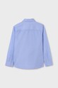 Mayoral koszula bawełniana dziecięca 6123.7B.Junior.PPYH niebieski SS24
