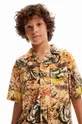 καφέ Παιδικό βαμβακερό πουκάμισο Desigual Για αγόρια