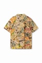 CHLAPEC Dětská bavlněná košile Desigual 24SBCW03 hnědá