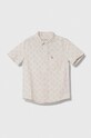 Abercrombie & Fitch camasa de bumbac pentru copii scurt bej KI225.4015
