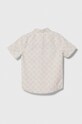 Abercrombie & Fitch camasa de bumbac pentru copii KI225.4015 bej SS24