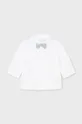 белый Хлопковая рубашка для младенцев Mayoral Newborn Для мальчиков