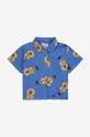 plava Dječja pamučna košulja Bobo Choses Za dječake