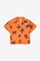 Detská bavlnená košeľa Bobo Choses oranžová