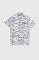 Детская рубашка с примесью льна Guess узор белый L4GH02.WFBT0.PPYH