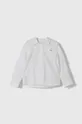 biela Detská košeľa s prímesou ľanu Guess Chlapčenský