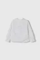 Παιδικό πουκάμισο από λινό μείγμα Guess λευκό