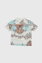 Детская хлопковая рубашка Guess N4GH05.WG6A1.PPYH мультиколор SS24