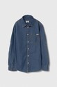 Детская хлопковая рубашка Pepe Jeans PORTEZ JR casual тёмно-синий PB302591HR8