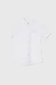 biela Detská bavlnená košeľa Pepe Jeans JAYME SS Chlapčenský