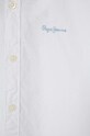 Băieți Pepe Jeans camasa de bumbac pentru copii JAYME SS PB302593 alb