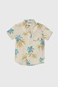 Dětská bavlněná košile Quiksilver APEROCLASSYOUTH krátký béžová AQBWT03078