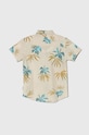 Dětská bavlněná košile Quiksilver APEROCLASSYOUTH AQBWT03078 béžová SS24